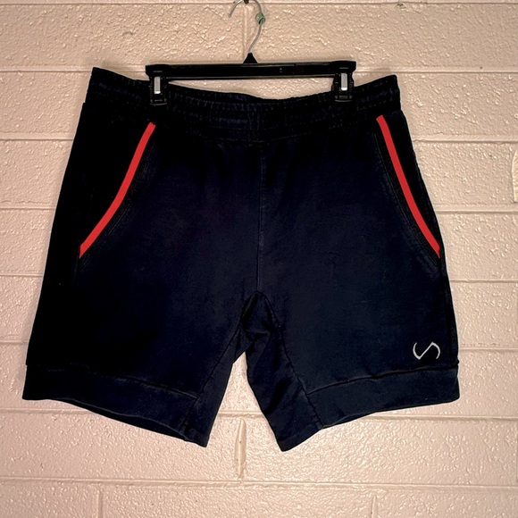 TLF Men's black and Red Athletic Shorts - Picture 1 of 6
